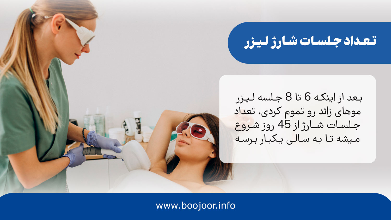 تعداد جلسات شارژ لیزر موهای زائد