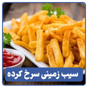 سیب زمینی سرخ کرده یکی از انواع خوراک ها در منوی کافی شاپ ها