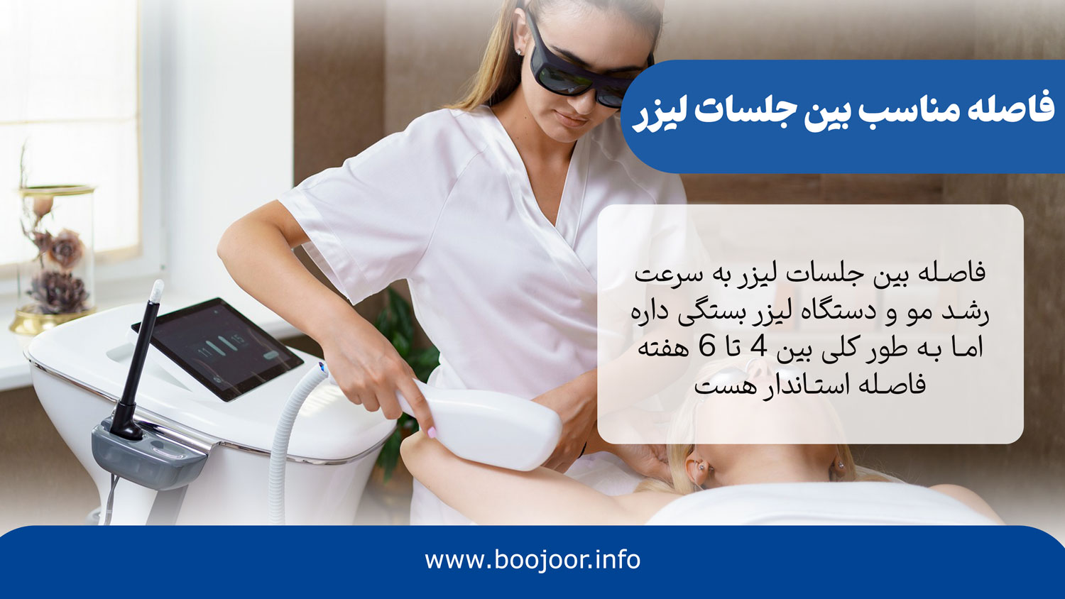 فاصله مناسب بین جلسات لیزر