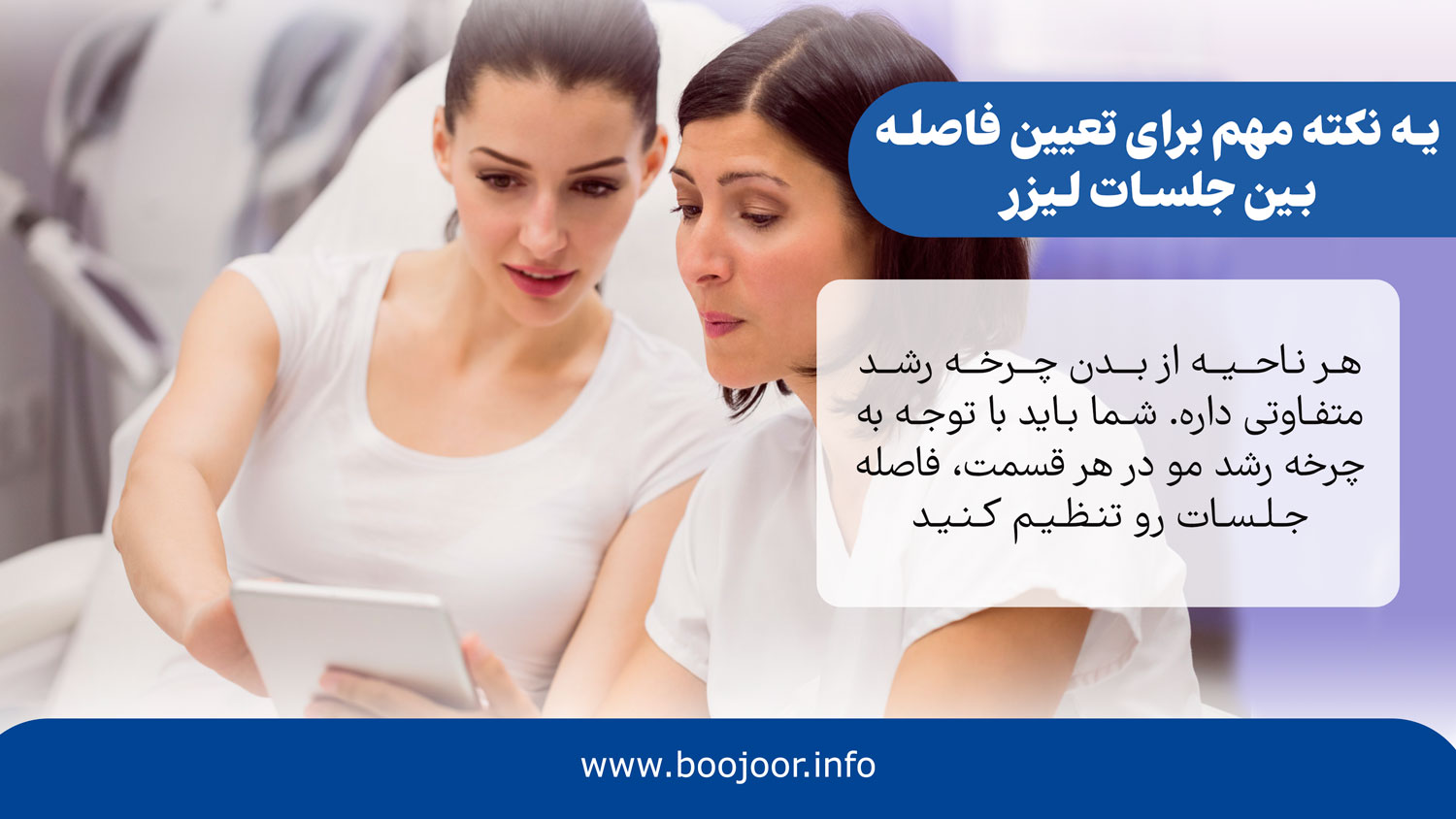 یه نکته مهم برای تعیین فواصل بین جلسات لیزر
